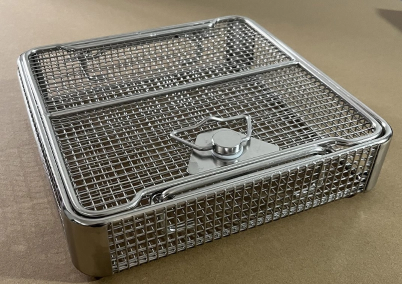 Insert Ultrasonic Cleaning Crimped Wire Mesh Sterilization Storage Transportation Baskets